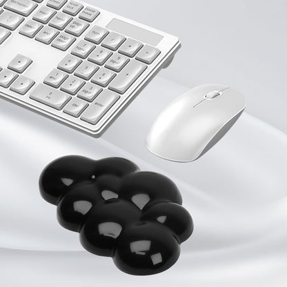 Gel Cloud Mouse Wrist Rest, Cute Wrist Support and Arm Support for Mouse Rest Typing Pain Relief，Suitable for Office/Computer/Laptop/Gaming (Transparent Black)