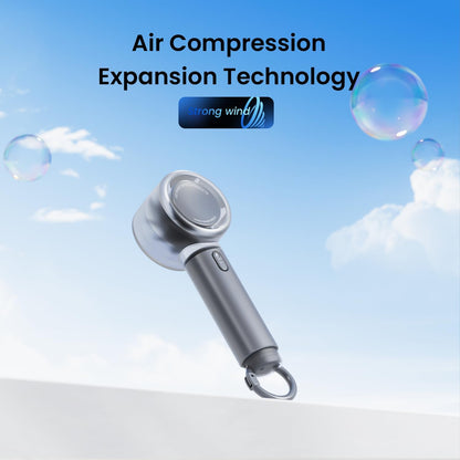 AIRMATE Portable Handheld Fan, 5 Wind Speed Adjustable, 3000mAh Battery Rechargeable, Durable Motor, 13000RPM Super Powerful Wind, Personal Turbo Hand Held Mini fan for Makeup/Travel/Outdoor (Grey)