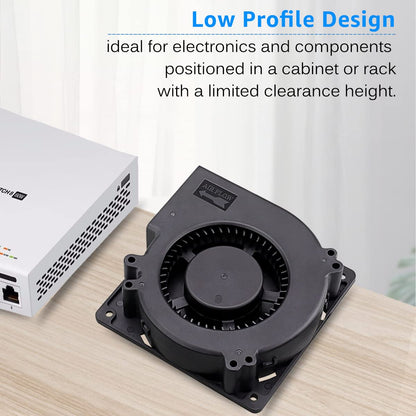 GDSTIME 120mm x 32mm USB Blower Fan with Speed Control, 5V Brushless DC Centrifugal Fans for Receiver DVR Xbox Modem AV Cabinet Cooling