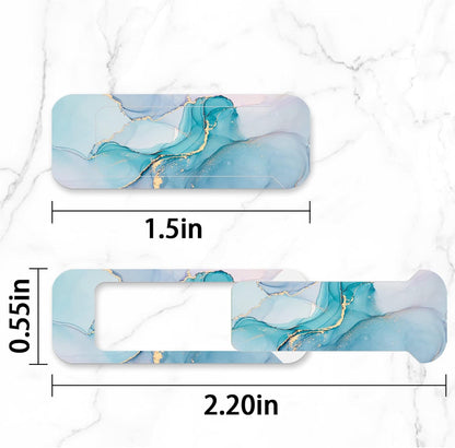Webcam Cover, 3 Pieces, Laptop Camera Cover, Privacy Shielding Capacity is Twice as Big as The Traditional, Suitable for Computer Mobile Phones, laptops, Tablets and so on (Blue Marble)