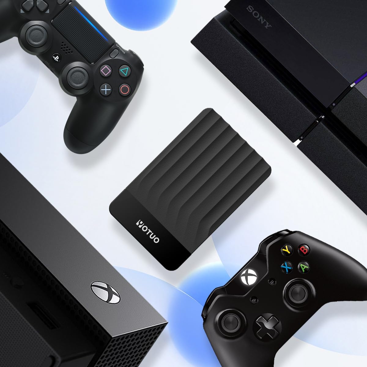 Portable External Hard Drive Storage Expansion Mobile HDD USB 3.0 for PC, Mac, Desktop, Laptop, PS4, PS5, Xbox One X/S, Xbox 360, Xbox Series X/S, Office & Game (Black, 750GB)