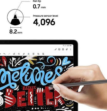 Galaxy Tab S9 FE S Pen [4096 Pressure Sensor] Replacement for Samsung Galaxy Tab S9 FE, Tab S9 FE+ Plus Tablet All Versions, Touch Stylus Pen with 5xTips/Nibs (Silver)