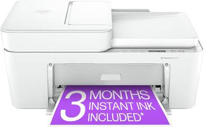 HP DeskJet 4227e Wireless All-in-One Color Inkjet Printer, Scanner, Copier, Best-for-Home, 3 Months of Instant Ink Trial Included (6W7F0A)