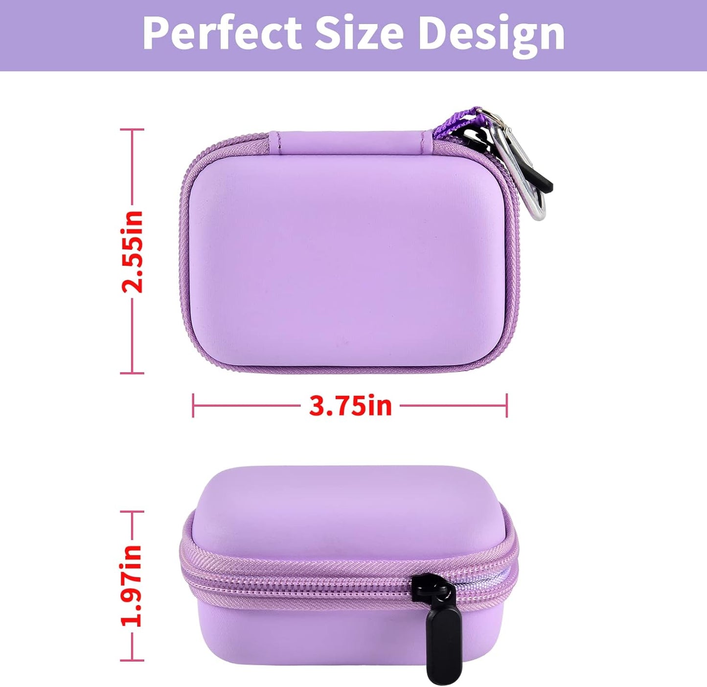 Portable Charger Power Bank Case for Swyop/for Feob/for Charmast/for JEJILL/for LanLuk/for VEGER/for iWALK/for Taegila/for Kuulaa and More Small Charging Battery Pack - Bag Only (Purple)