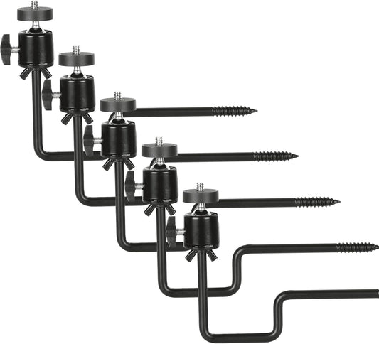 5Pcs Trail Camera Tree Mount, 1/4" x 20 Screw 360° Rotatable Interface Screw Mounting Bracket for Trail Cameras, Security Camera Holder, Hunting Accessories for Game Cam Solar Panels, etc.
