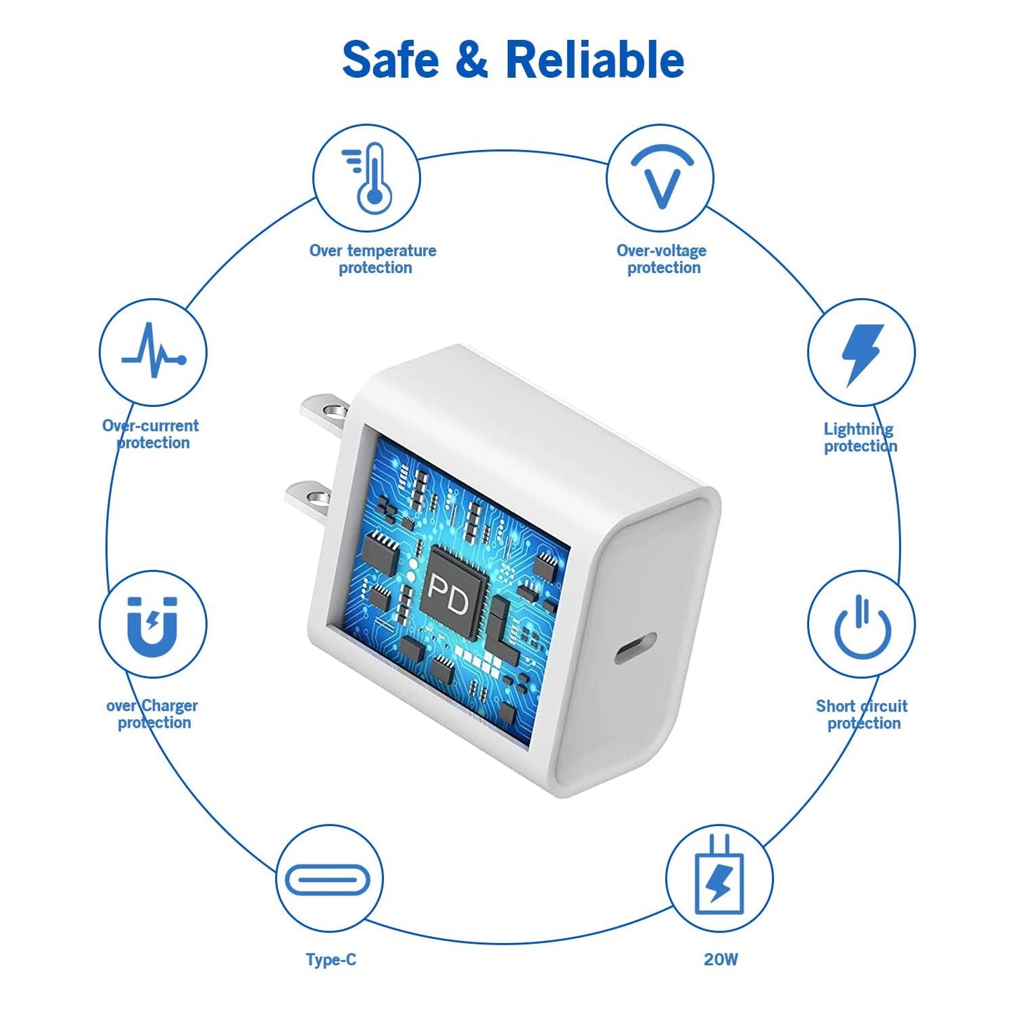 [Apple MFi Certified] iPhone 14 Charger Fast Charging,Quick 20W USB C Charger Block with 10feet Long USB C to Lightning Charging Cable Cord for iPhone 14/Pro/Pro Max/Plus/13/12/11/XS/XR/X/SE2022/iPad