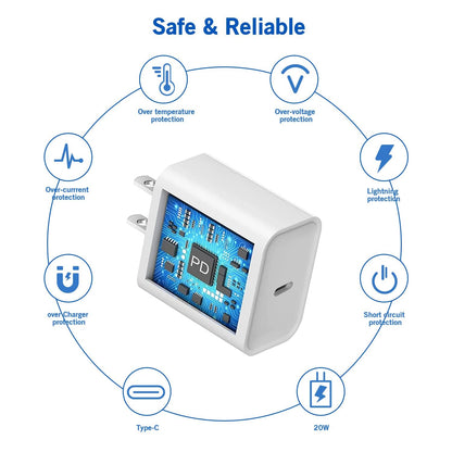 [Apple MFi Certified] iPhone 14 Charger Fast Charging,Quick 20W USB C Charger Block with 10feet Long USB C to Lightning Charging Cable Cord for iPhone 14/Pro/Pro Max/Plus/13/12/11/XS/XR/X/SE2022/iPad