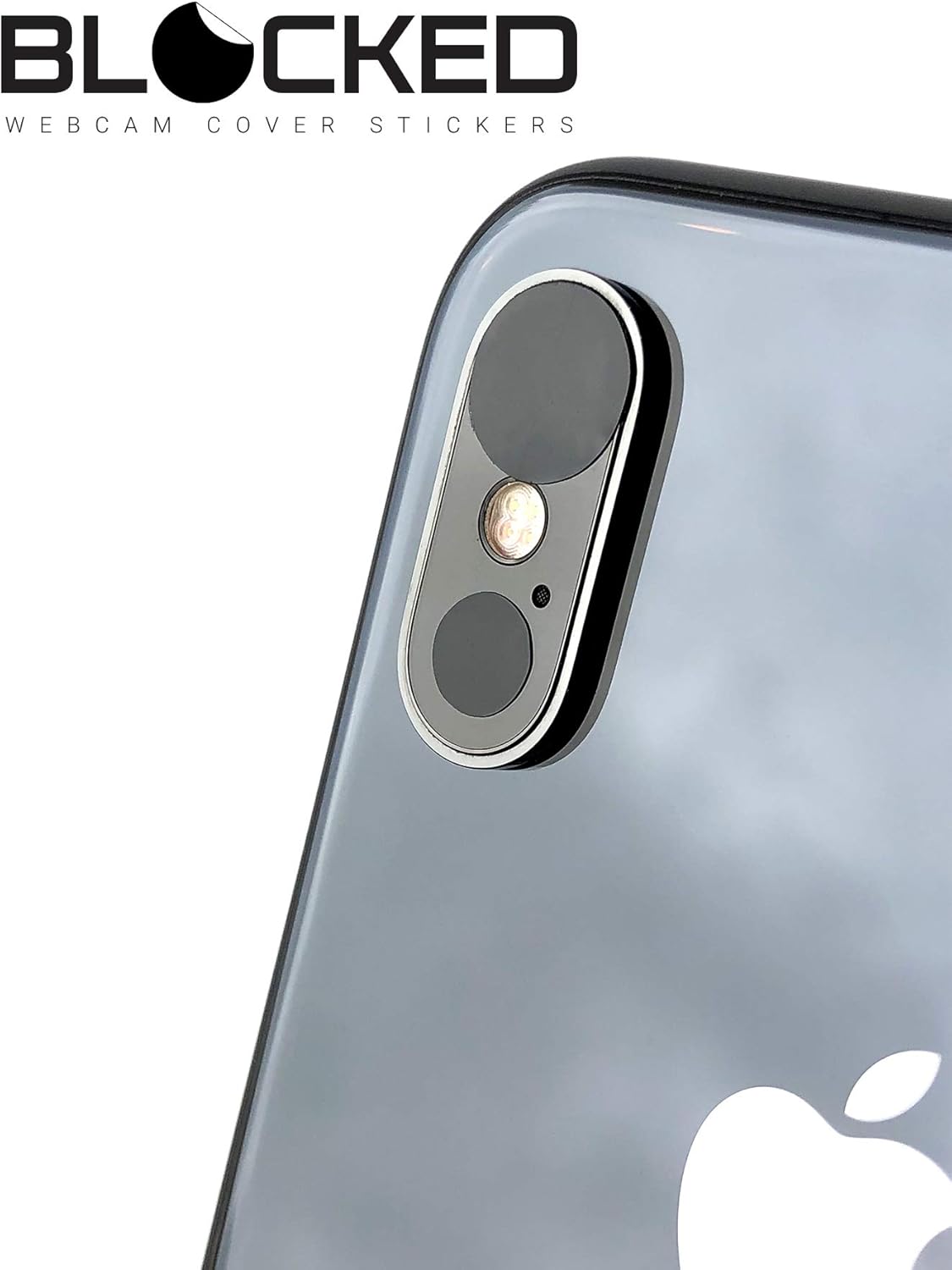 Stackable Webcam/Camera Vinyl Covers | 95 Low-Tack Restickable Webcam Stickers | 5-Sizes | Black 95-Pack (Ultra Glossy)