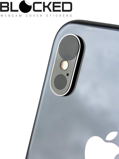 Stackable Webcam/Camera Vinyl Covers | 95 Low-Tack Restickable Webcam Stickers | 5-Sizes | Black 95-Pack (Ultra Glossy)