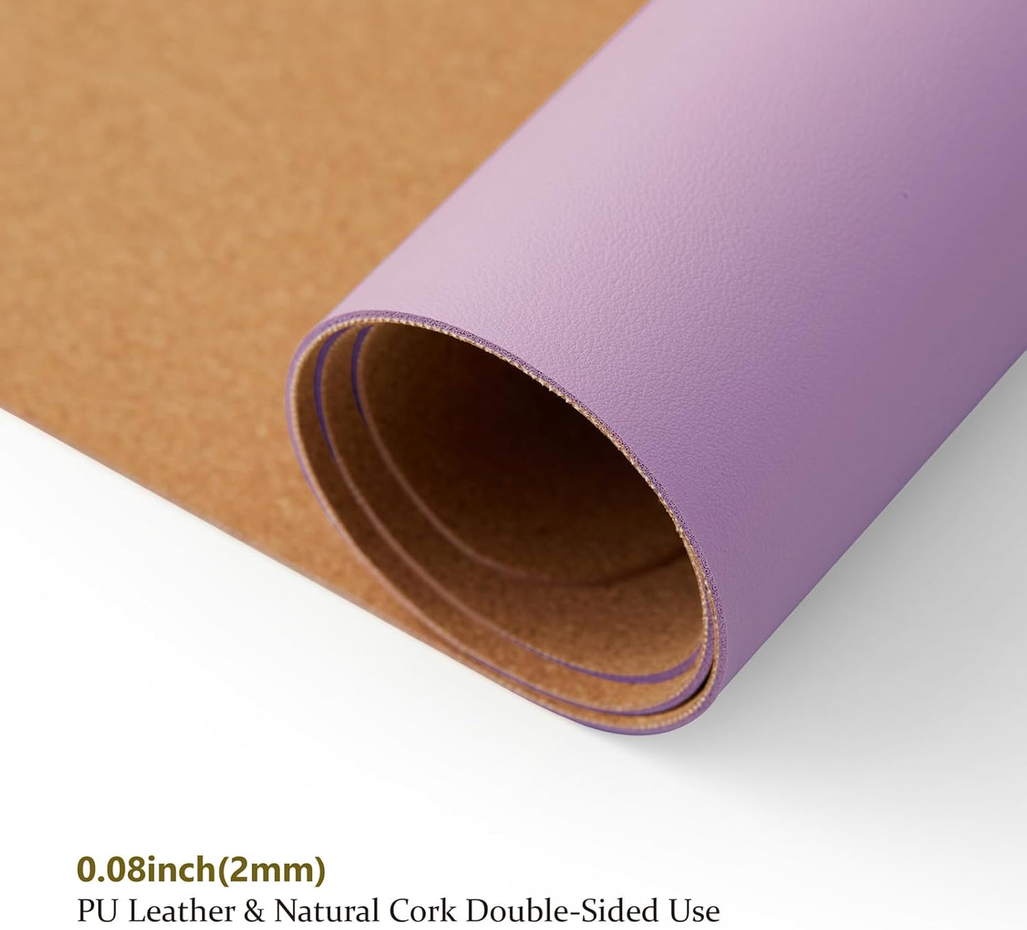 Cork Desk Mat - Small Dual-Sided Desk Pad for Office and Home - Desk Organization and Accessories - Ideal for Large Mouse Pad and Small Desk Mats on Top of Desks(Purple,23.6"x 13.8")