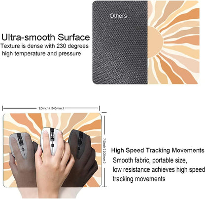 Mouse Pad, Cute Modern Abstract Art Mouse Pads, Square Washable Cloth Personalized Mouse Mat with Design, Gaming Office Home Non-Slip Rubber Base Computer Mousepad