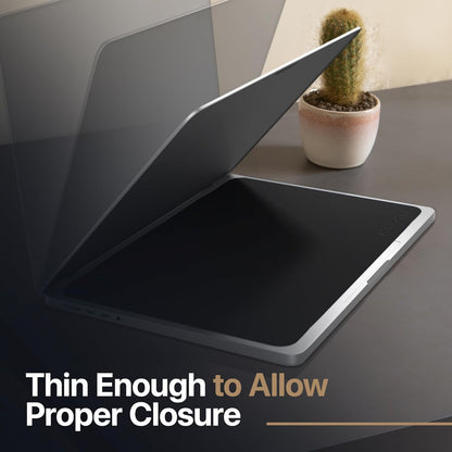 Kuzy Premium Microfiber MacBook Screen Cleaner and Keyboard Protector - Anti-Imprint Laptop Cleaning Cloth for MacBook Pro 14" and MacBook Air 13", Scratch-Free, 11.5 x 7.8 inches, 1 Pack - Black