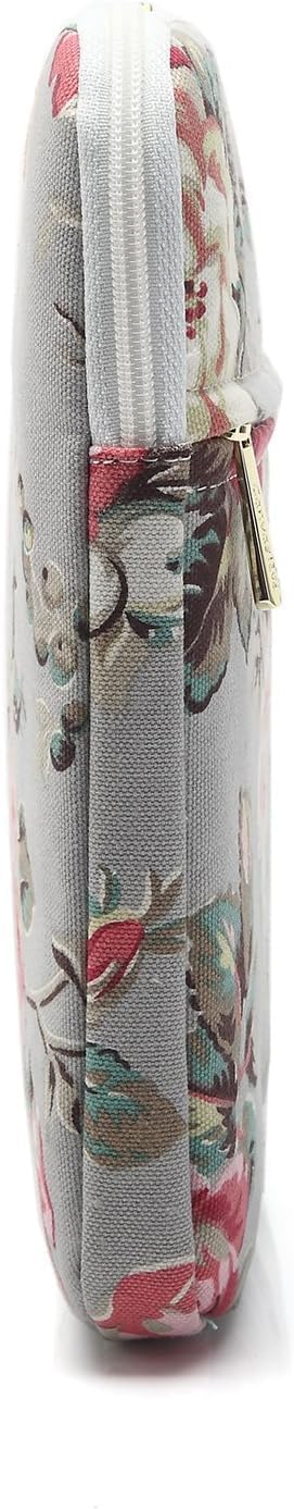 Canvaslove Grey Rose Laptop Sleeve Case Bag with Pocket for MacBook Air 13 inch,iPad Pro 13 inch and 13.3 inch-13.5 inch Laptops