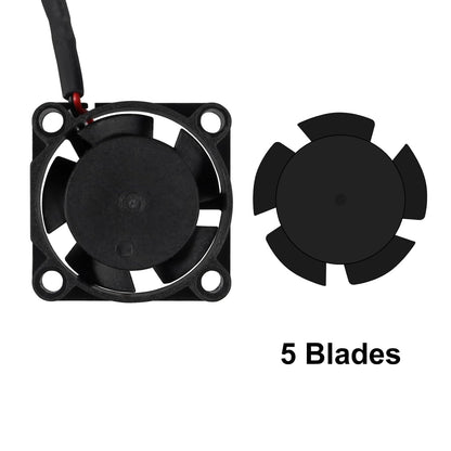 UMLIFE 4pcs USB 5V DC Fan 2510 Small 2 pin Cooling Cooler Computer 25mm X 10mm (25x25x10)