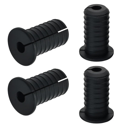 4pc Starlink Cable Grommet 3/4" Silicone Anti-Slip Wall Hole Pass Through Split Cable Bushings for TV Wire Ethernet Cord, Starlink Cable Routing Kit Accessories,38mm/1.5"Ht, Black