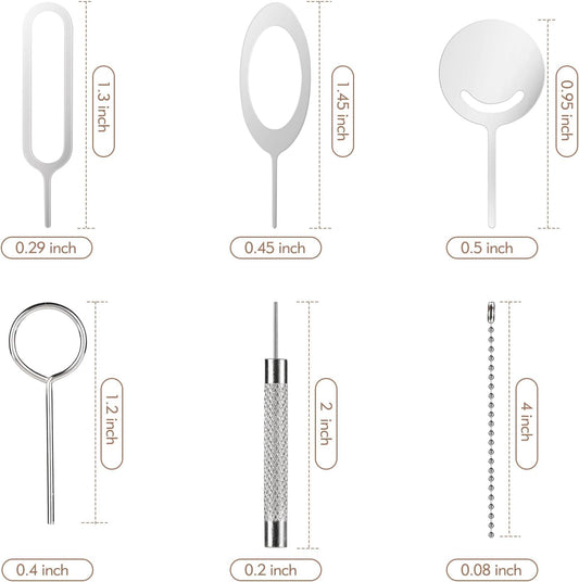 13 Pcs Sim Card Removal Tool Sim Card Tool Sim Ejector Tool iPhone Sim Card Removal Tool Sim Eject Tool Smooth and Burr-Free for All Cell Phones