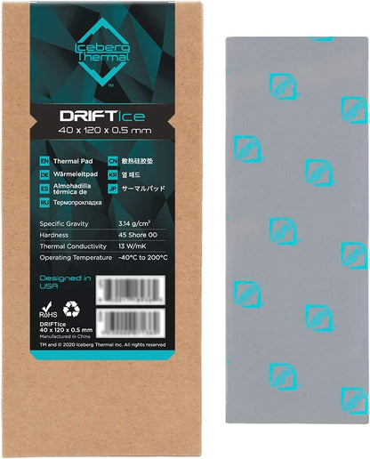 Iceberg Thermal DRIFTIce Thermal Pad 120mm x 40mm (0.5mm) (13 W/mK)