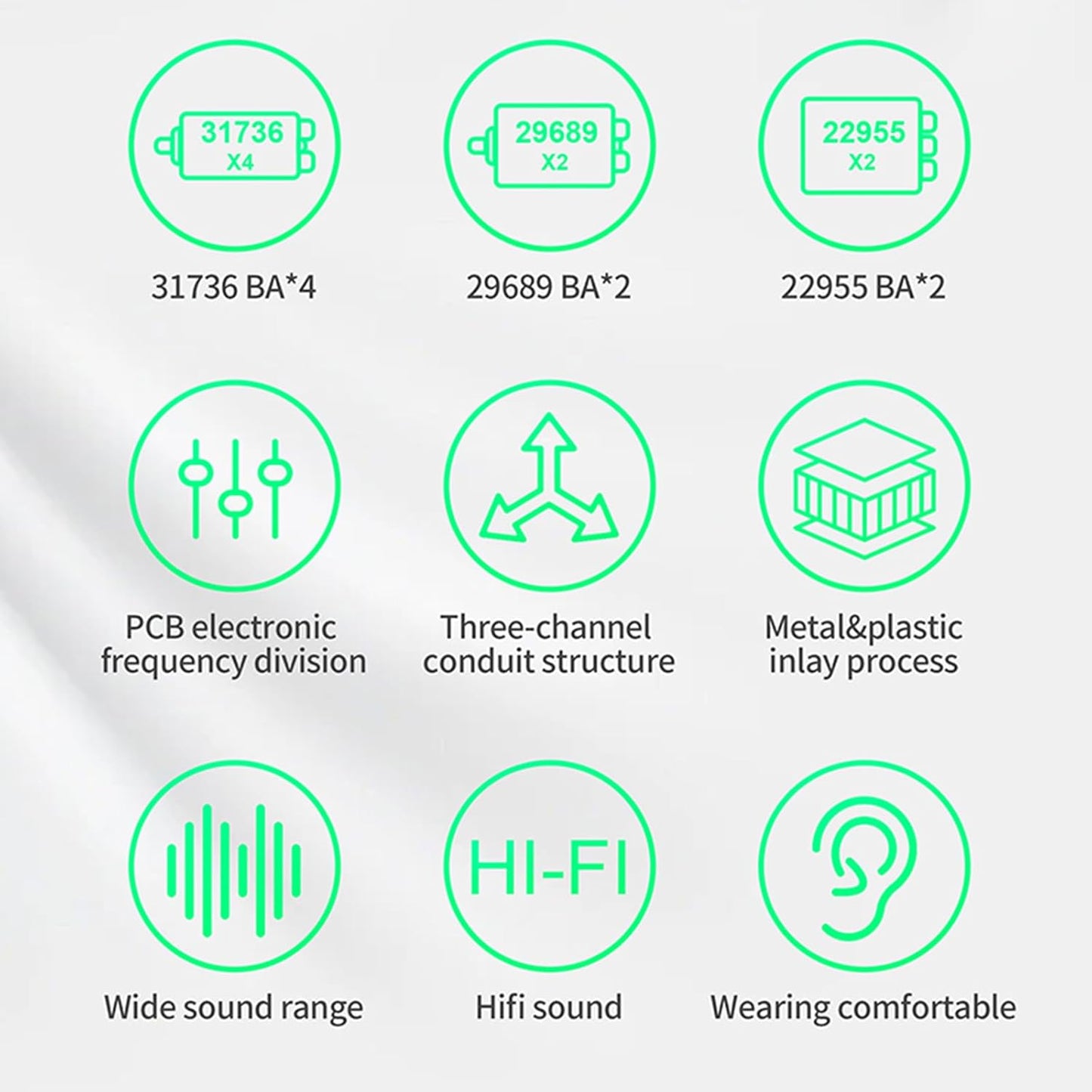 CCA KZ AS16 PRO in Ear Monitor Headphones 16BA Balanced Armature Drivers HiFi IEM Earphones High Clarity Gaming Earbuds for Musicians Singers Audiophile Dj Drummers