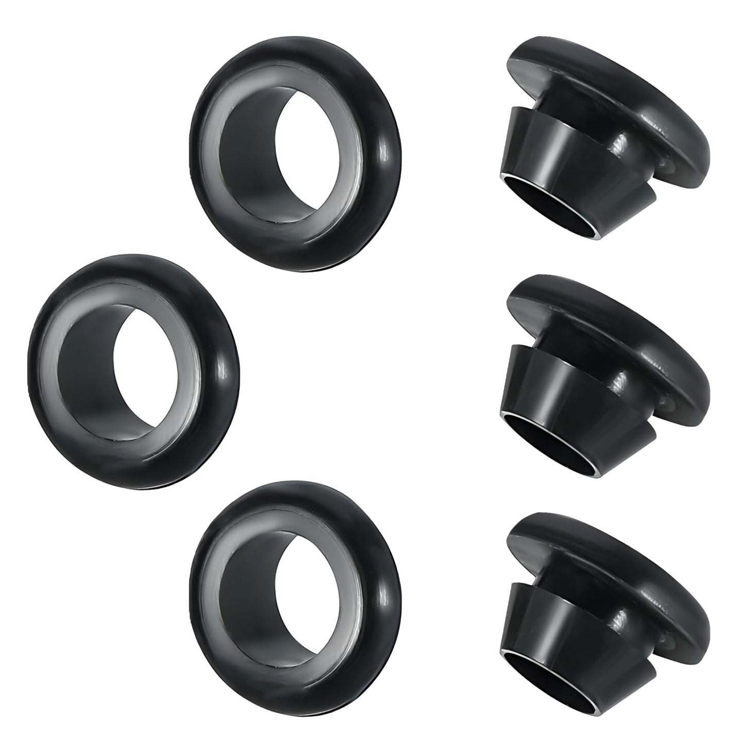 Qrity 20 PCS Rubber Grommets Cable Railing, Car Grommet, Cable Railing Protective Sleeves for Metal Posts, ID 18mm Mount Dia 22mm