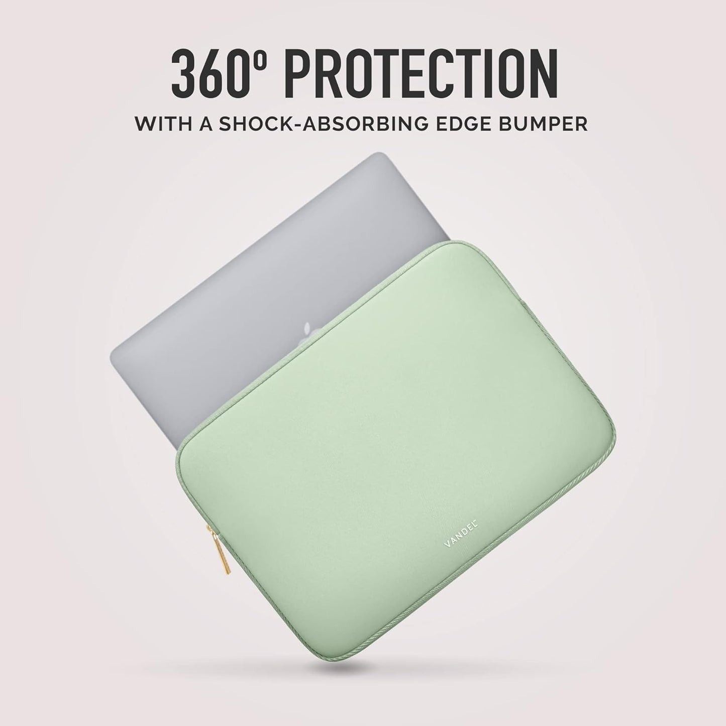 Vandel MacBook Air 13 inch Laptop Sleeve, Fits 13-13.3 inch Laptops: Neoprene MacBook Air & Pro Case, Chromebook, HP Soft Cover | Thin Computer Carrying Bag, Sage Green Mac (M1 & M2) Pouch