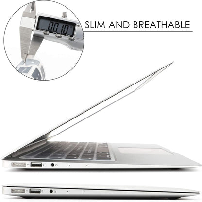 Allinside Gray Ombre Keyboard Cover Skin for MacBook Pro 13" 15" 17" (2015 or Older Version), MacBook Air 13" A1369/A1466, Older iMac Wireless Keyboard MC184LL/B