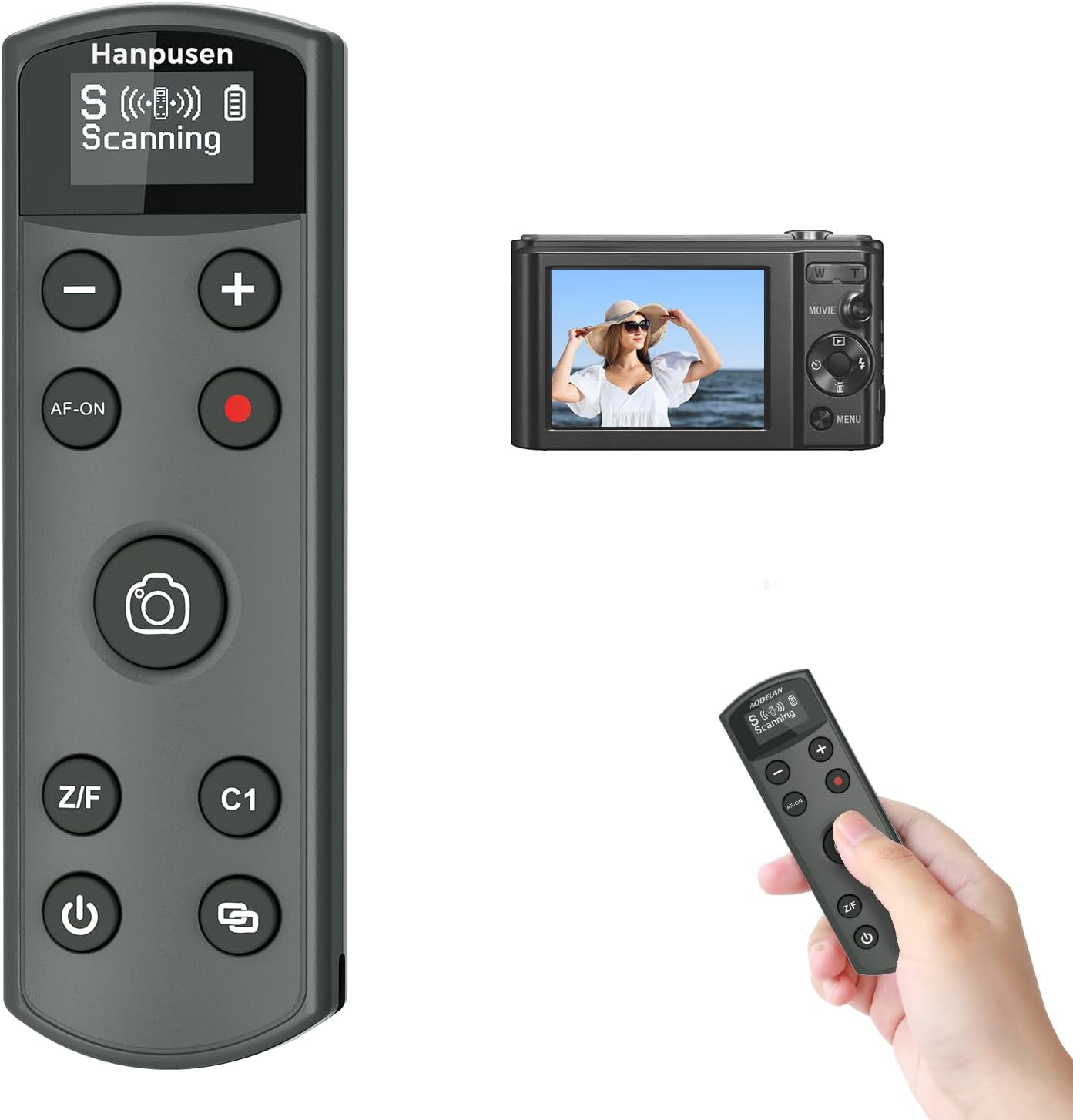for Sony Camera Rechargeable Remote Control Wireless Shutter Release Compatible with A7C,A7III,ZV-1,ZV-E10,ZV-1 II,A6100,A6400,A6700,A7IV,RX100 VII,A9,A9 II,DSC-RX0 II,DSC-RX100 VII,Replace RMT-P1BT