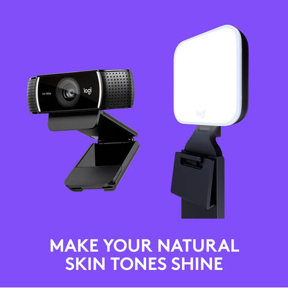 Logitech C922x Pro + Logitech for Creators Litra Glow - The Ultimate Solution for a Professional Look During Video-Calls