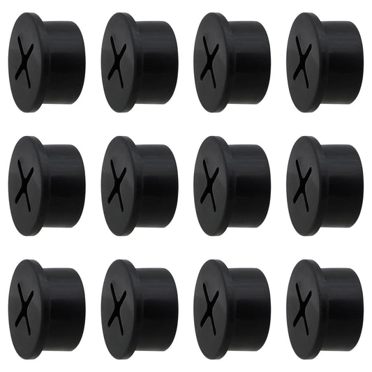 Desk Grommet, 3/4 Inch Flexible Rubber Grommets, Silicone Cable Cord Grommet Wire Hole Cover for Desk, Table and Other Furnitures(12Pack)