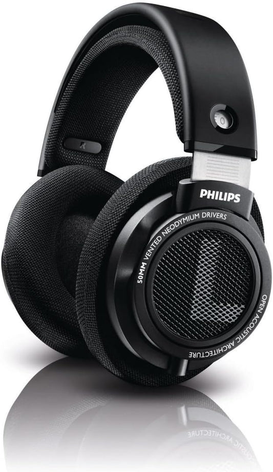 Philips Audio SHP9500 HiFi Precision Stereo Over-Ear Headphones (Black)