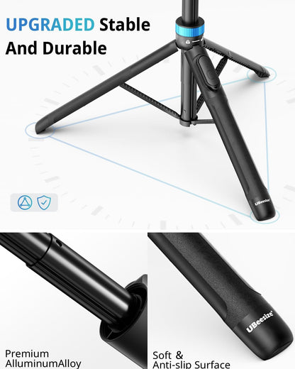 UBeesize 72" Phone Tripod - Tripod for iPhone & Selfie Stick with Phone Holder & Remote - Upgraded, Stable & Portable Stand for iPhone 16/15/14, Android, Cameras & Action Cams