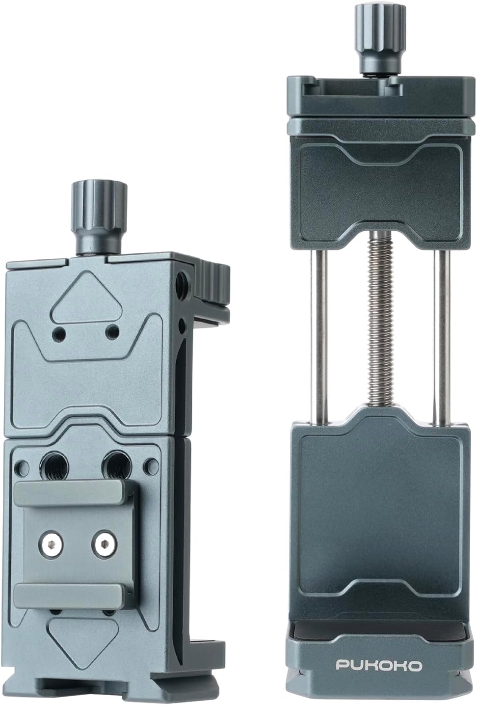 Metal Phone Tripod Mount Adapter Adjustable Phone Mount for Tripod with Arca Base Universal Metal Adjustable Clamp Phone Holder for Tripod (Quick Release Cell Phone Clip)