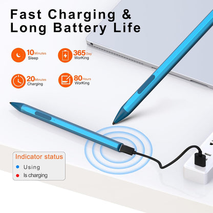 ASUS Stylus Pen for Transformer/Zenbook/Vivobook Flip/Notebook Touchscreen Laptop Tablet - Rechargeable, 4096 Pressure Sensitivity, Microsoft MPP Protocol, Blue