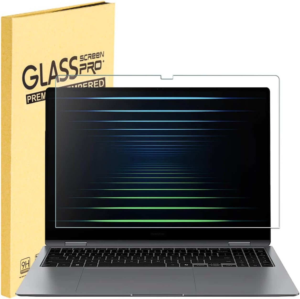 MUBUY-GOL Tempered Glass Screen Protector for 16" Samsung Galaxy Book4/5 Pro & Pro 360, Galaxy Book4 Ultra & Edge Laptops - 9H Hardness, Anti-Scratch Protection