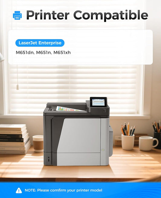 654X 654A Toner Cartridge Set 4-Pack High Yield Replacement for HP 654X 654A CF330X CF331A CF332A CF333A Compatible with HP Color LaserJet Enterprise M651dn M651n M651xh Printers Ink Black Cyan Yellow