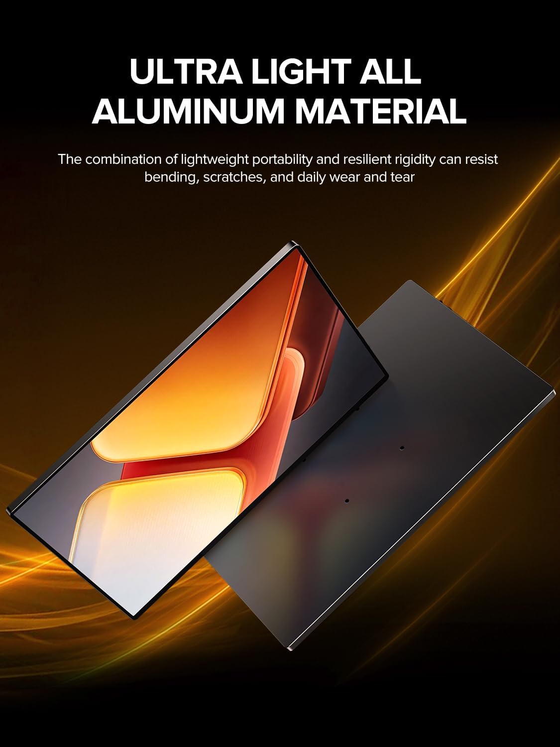 UPERFECT Portable Monitor 4K 16" | 1200 Nits Laptop Monitor | 3840 * 2400 UHD | 1MS FreeSync 2000:1 Contrast | USB-C & HDMI | VESA & Smart Case | Travel Screen for Computer, Mini PC, Game Consoles