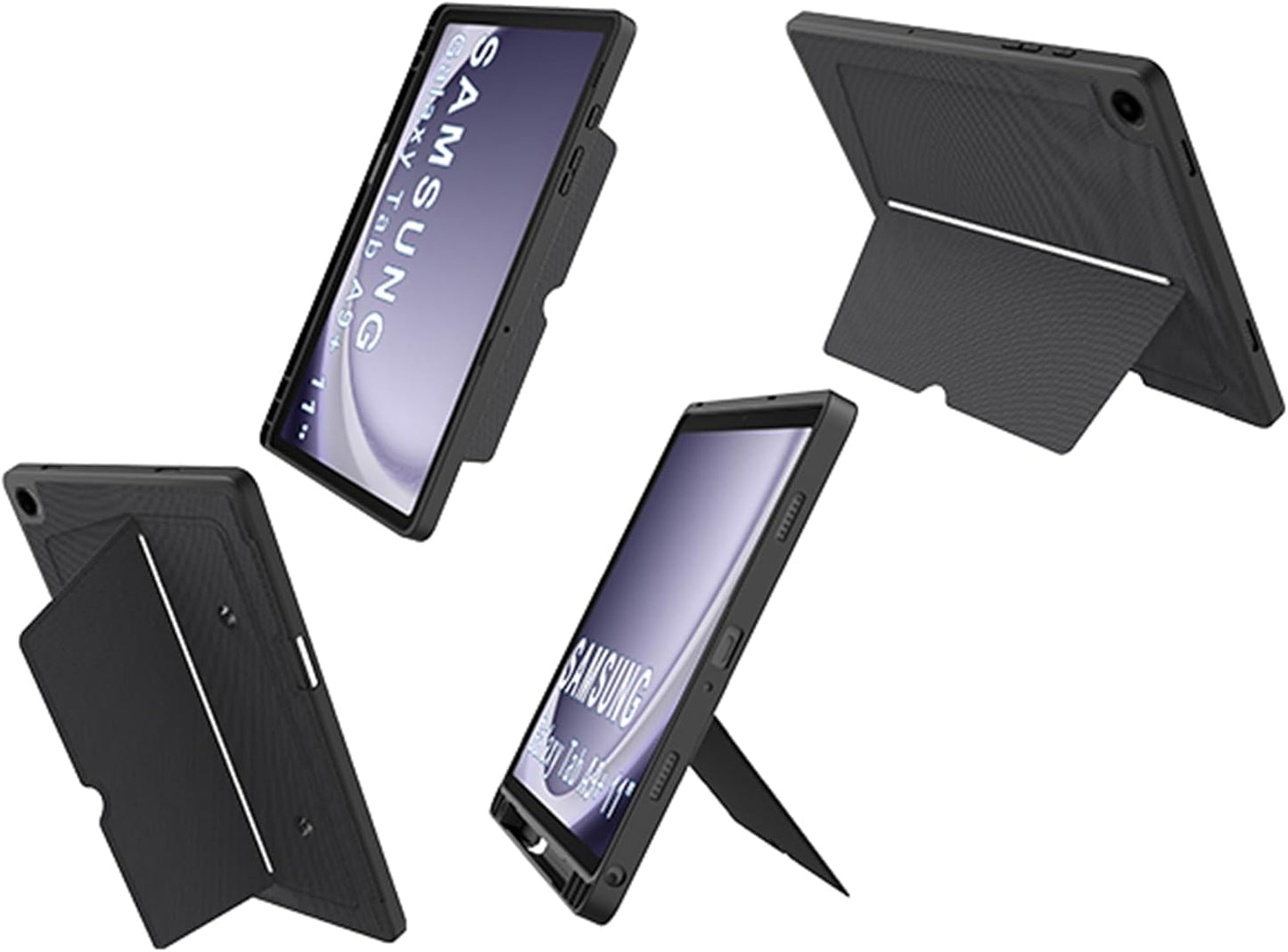 for Galaxy Tab A9+ 11 inch Case with Keyboard - Rainbow Backlit Detachable Tablet Keyboard Cover with Touchpad - Auto Wake-up/Sleep Keyboard Case with Pen Holder for Samsung Galaxy Tab A9 Plus 5G 2023