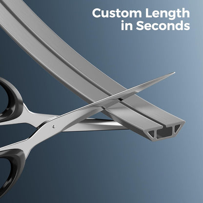 Yecaye 4ft Floor Cord Cover, Cord Covers for Wires on Floor, Floor Cable Mangament, Cable Protector for Organizing and Protecting Wires on Floor, Cord Hider Cable Cavity W0.55in H0.27in Grey