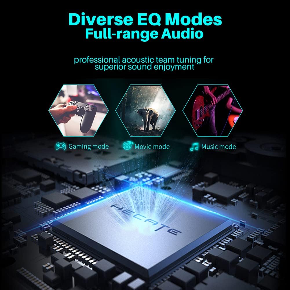 G2000 32W PC Computer Speakers for Gaming Desktop PC Laptop Mac Computer Woofer Speakers Bluetooth USB 3.5mm AUX Inputs RGB Lights Multimedia Speakers White