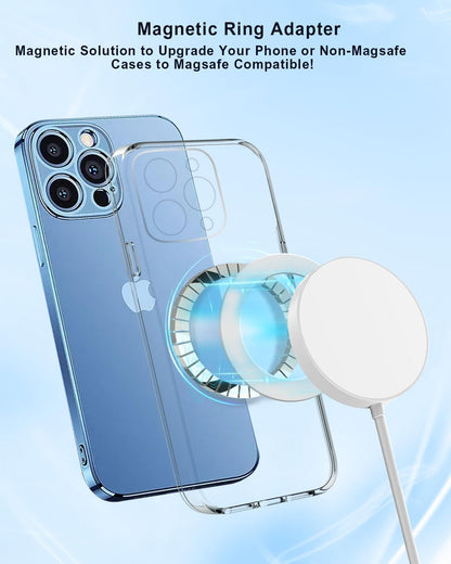 Magnetic Adapter Rings,Compatible with Kindle Pop Socket Magnetic,for Magsafe Accessories & Wireless Charging for iPhone 15/14/13/12 Mini Plus Pro Max/Pixel 8/ S24 Ultra/ S23 and More