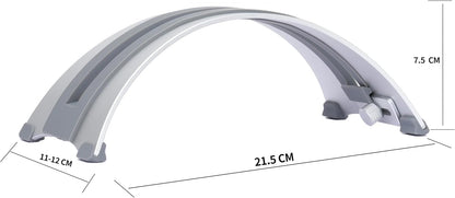 Adjustable Vertical Laptop Stand - 6061 Aluminum, CNC Precision, Anodized Finish, Fits All Laptops Including 17-inch, Ventilated Design, Anti-Slip Silicone Pads, ARC Shaped Stands