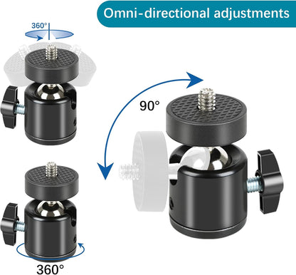 5 Pcs Trail Camera Tree Mount, Trail Camera Holder 360° Cameras Bracket for Game Cam, Hunting Accessories,Metal Security Cam Mount with 1/4 Inch Screw for Solar Panels,etc, Compact Sturdy.