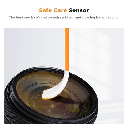 K&F Concept Professional Full Frame Sensor Cleaning Kit, Digital Camera Lens Cleaner Kit - 20ml Sensor Cleaner & 10 X 24mm Double-Tipped Full Frame Sensor Cleaning Swabs
