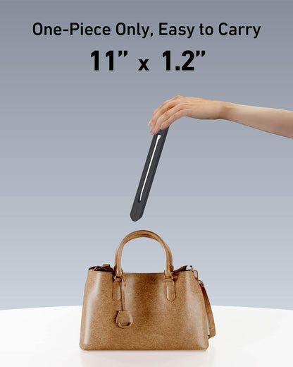 3 in 1 Silicone Laptop Stand, Keyboard Riser for Ergonomic Typing/Reading, Portable Laptop Cooling Stand, for Home Office School and Travel, Oval Base, Midnight