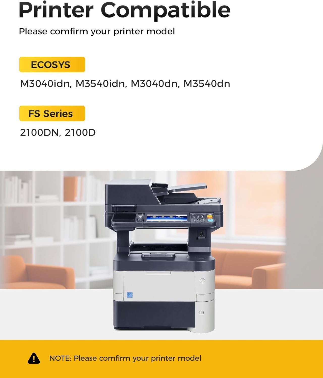 TK-3102 TK3102 Toner Cartridge Black 2-Pack High Yield Replacement Compatible for Kyocera TK-3102 TK3102 1T02MS0US0 FS-2100 M3540 FS-2100DN FS-2100D ECOSYS M3040idn M3540idn M3040dn M3540dn Printer