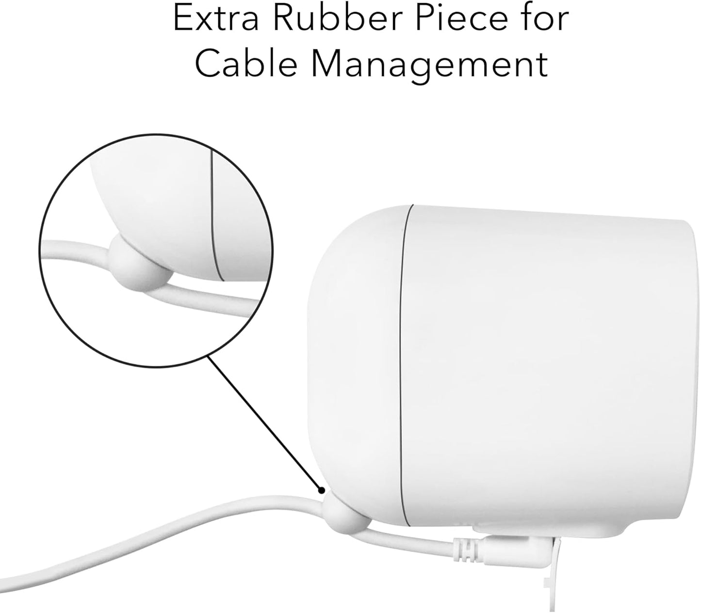 Wasserstein Solar Panel Compatible with Arlo Essential 2K Outdoor Security Camera (2nd Gen) / XL (2nd Gen) & Essential Spotlight (Camera NOT Included) - (3-Pack, White)