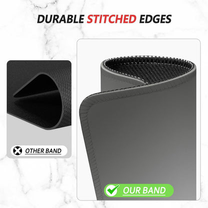 ITNRSIIET Mouse Pad Non-Slip Rubber Base Smooth Surface Stitched Edges Waterproof Durable Compatible with All Mice for Office & Gaming, Desk Accessory, 10.2x8.3x0.12 inch, Ash Gradient