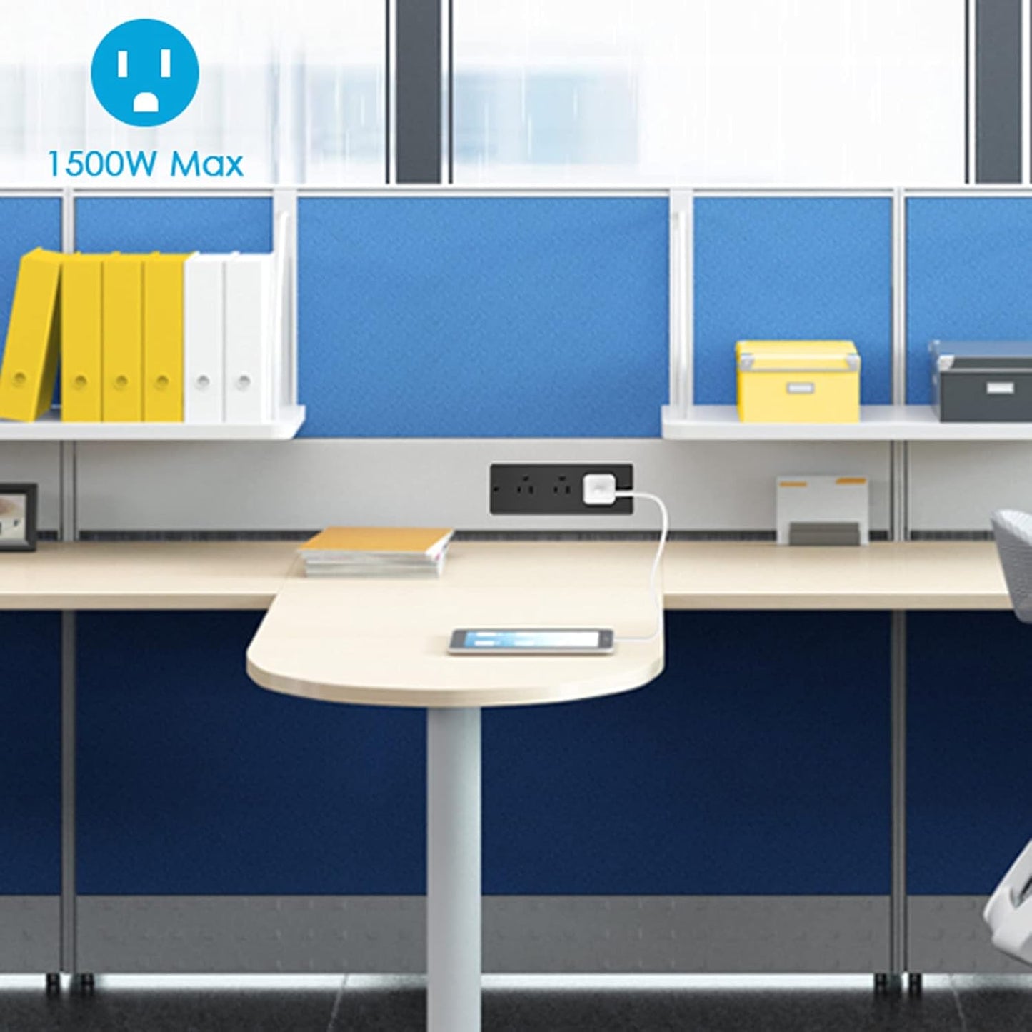 Conference Recessed Power Strip Waterproof,Table Power Outlet,Furniture Flush Mount Desk Outlet Station,3 Outlets,IPX6 Waterproof,10FT Extension Cord Multiple Outlet (Black)