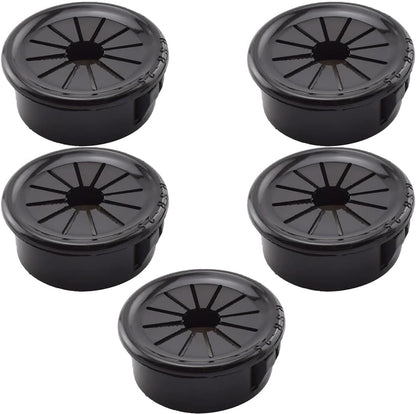 1-Inch Cable Grommets Petal-Shaped Buckle Type Wire Hole Cover for Cord Management and Protection of Cabinet, 5PCS 25mm