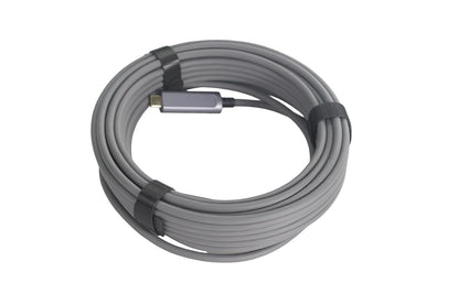 Fiber Optic USB A to USB C Cable(33ft),High Speed 10Gbps USB 3.2 Gen2 Active Optical Cable for VR, Webcam, Laptop,Camera,Projector etc,Grey