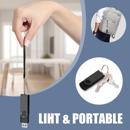 EASTBULL 2GB USB Flash Drive Bulk Thumb Drives 10 Pack with Lanyards USB 2.0 Memory Sticks Zip Drive Pen Drive for Storage and Backup Black 10PCS 2GB